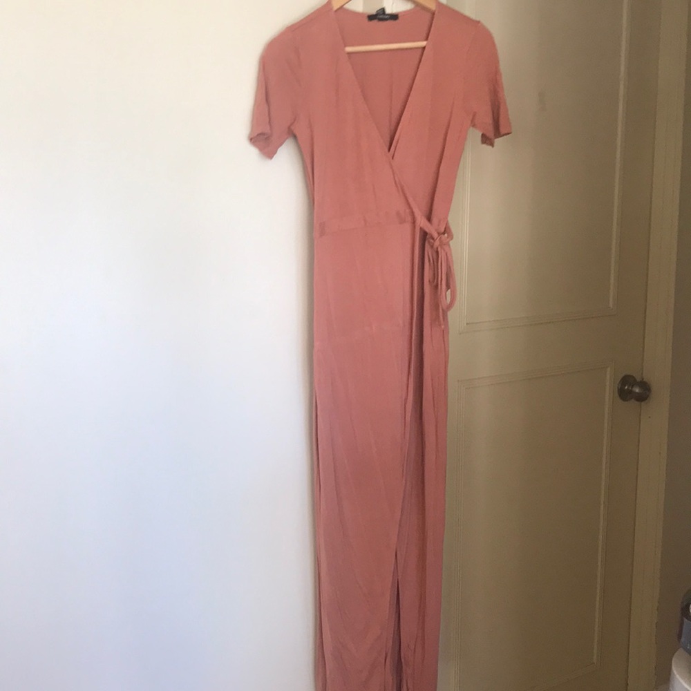 Long wrap dress